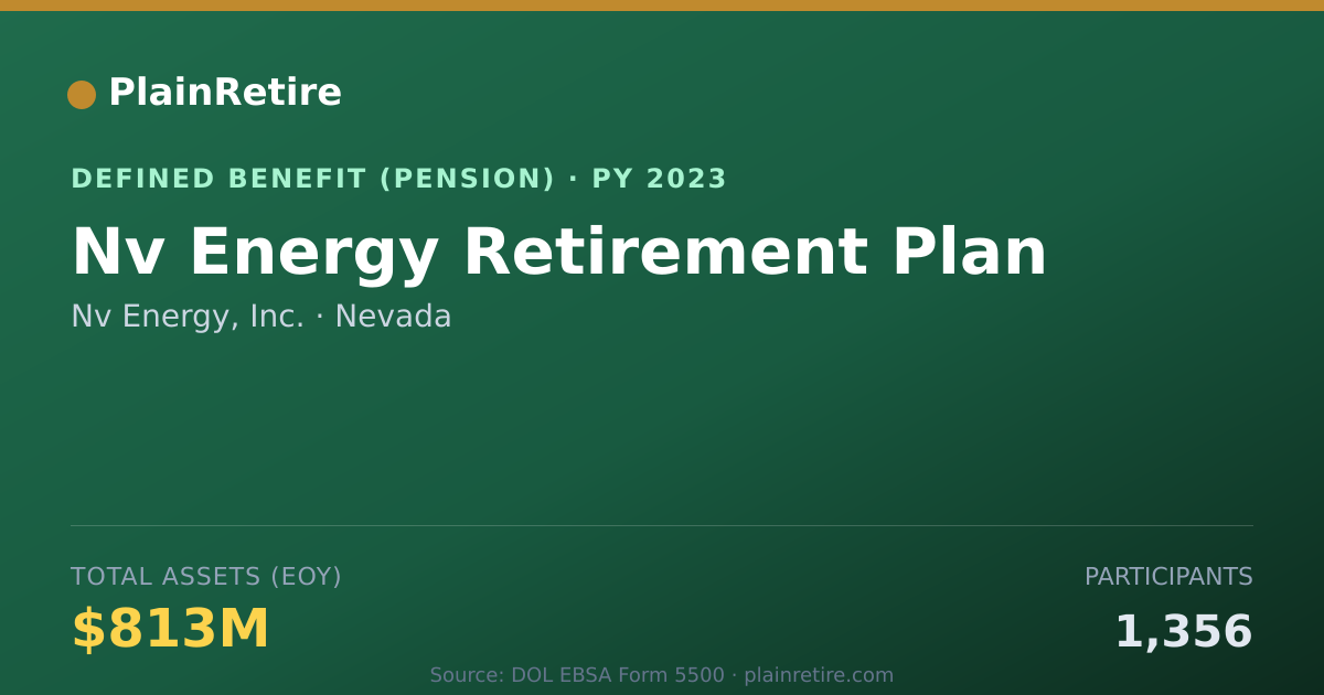 Shareable card for Nv Energy, Inc. Pension Plan (2023)