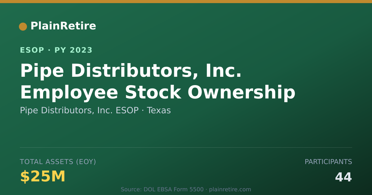 Shareable card for Pipe Distributors, Inc. ESOP ESOP (2023)