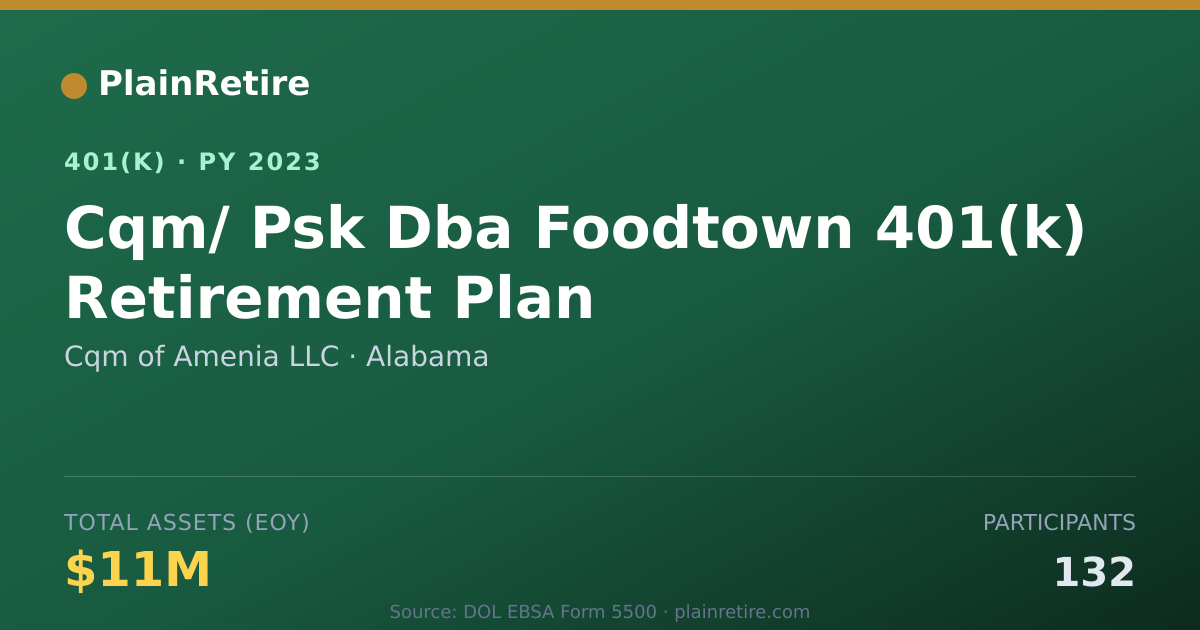 Shareable card for Cqm of Amenia LLC 401(k) Plan (2023)