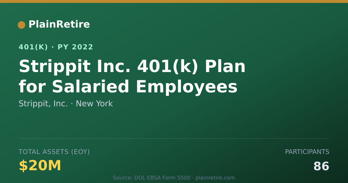 Shareable card for Strippit, Inc. 401(k) Plan (2022)