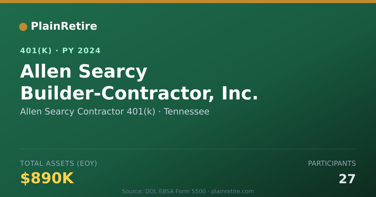 Shareable card for Allen Searcy Contractor 401(k) 401(k) Plan (2024)