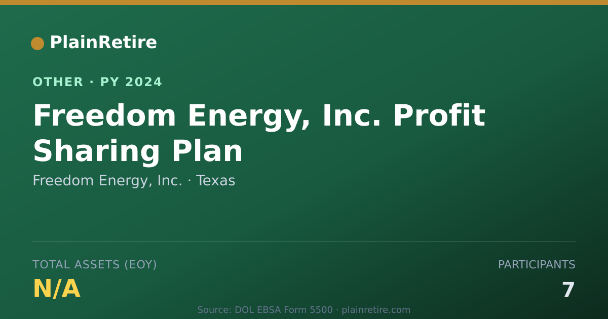 Shareable card for Freedom Energy, Inc. Retirement Plan (2024)