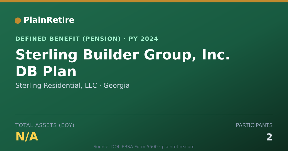 Shareable card for Sterling Residential, LLC Pension Plan (2024)