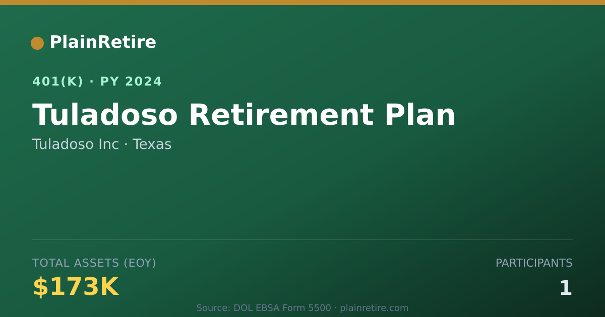 Shareable card for Tuladoso Inc 401(k) Plan (2024)