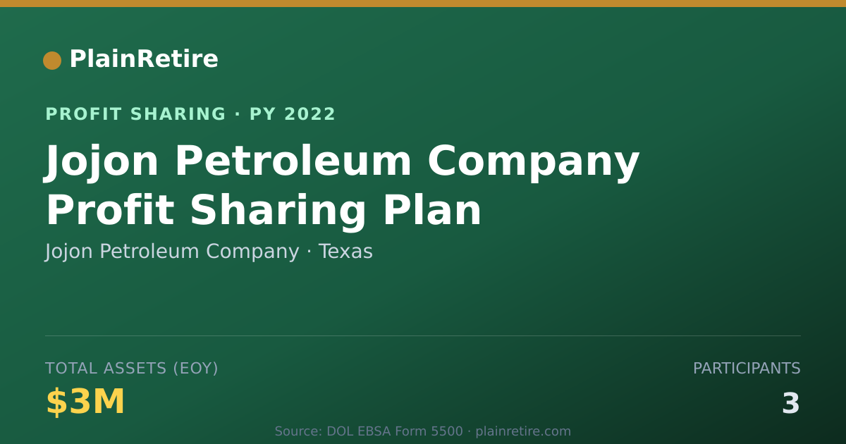 Shareable card for Jojon Petroleum Company Profit Sharing Plan (2022)