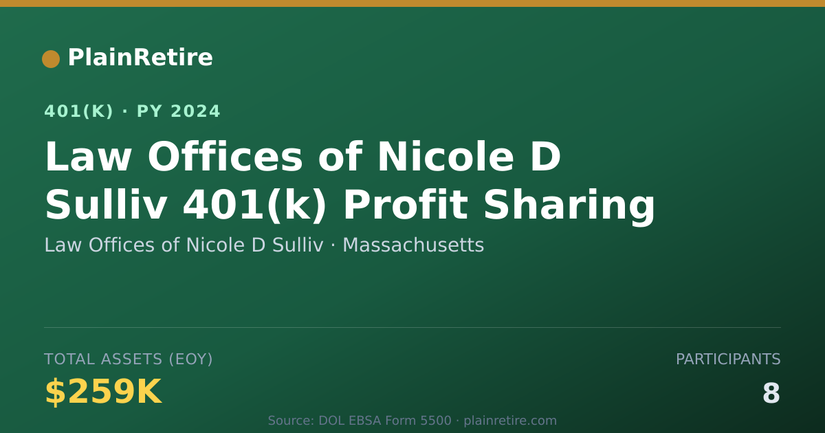 Shareable card for Law Offices of Nicole D Sulliv 401(k) Plan (2024)