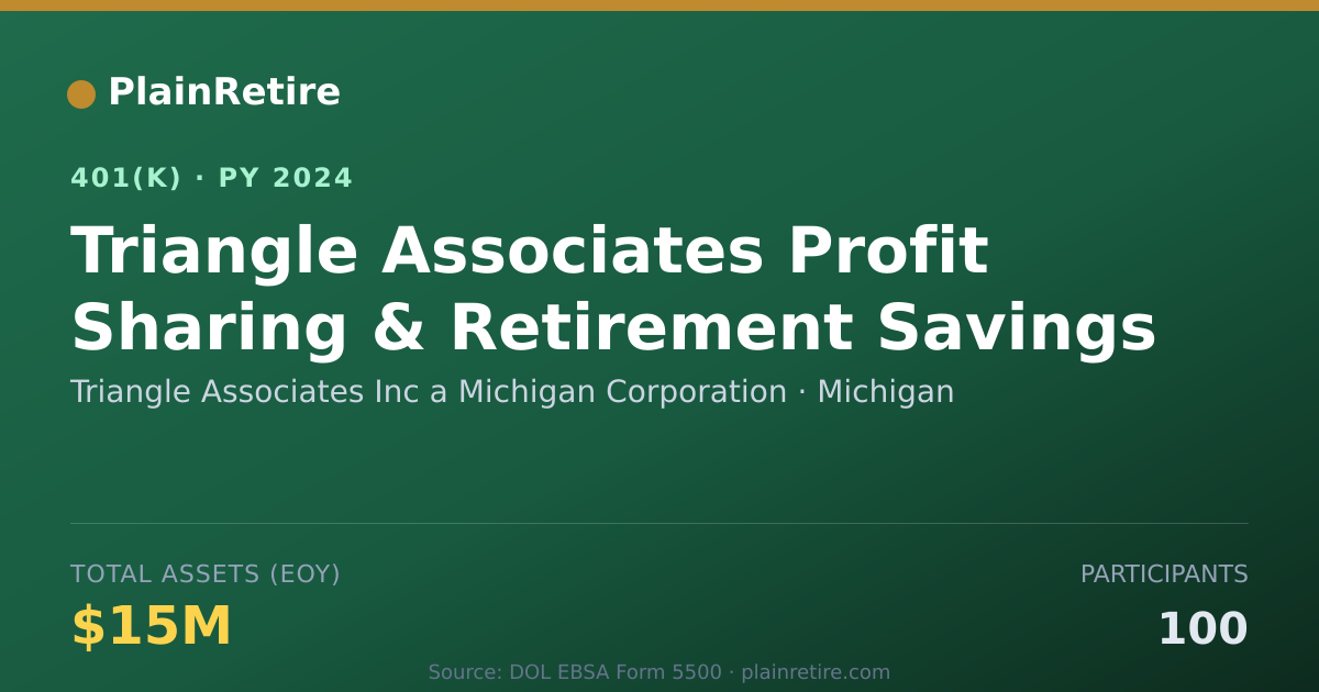 Shareable card for Triangle Associates Inc a Michigan Corpor 401(k) Plan (2024)