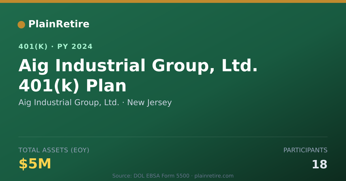 Shareable card for Aig Industrial Group, Ltd. 401(k) Plan (2024)