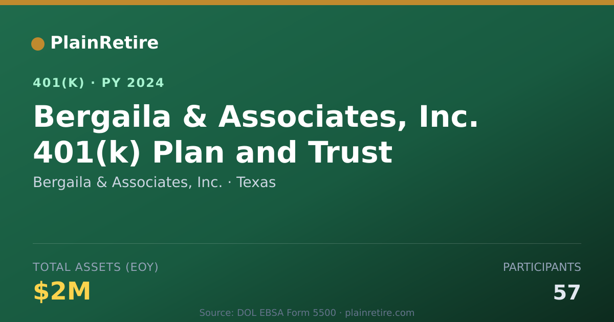 Shareable card for Bergaila & Associates, Inc. 401(k) Plan (2024)