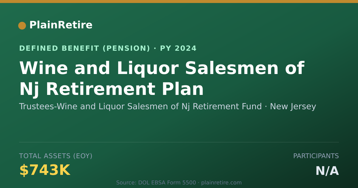 Shareable card for Trustees-Wine and Liquor Salesmen of Nj Pension Plan (2024)