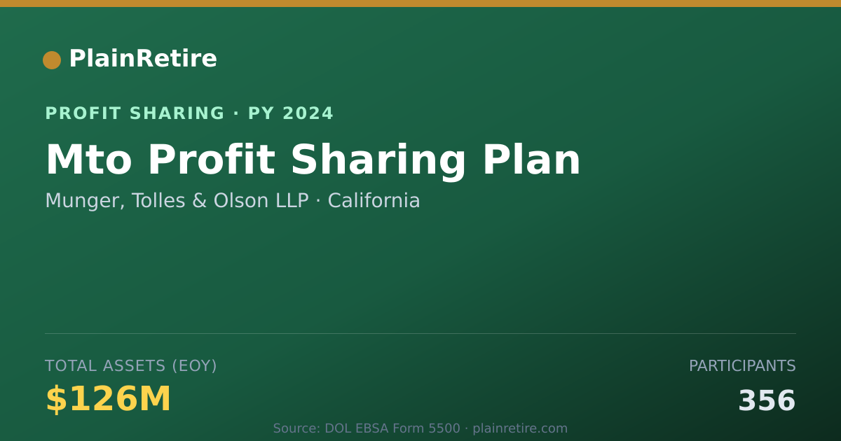 Shareable card for Munger, Tolles & Olson LLP Profit Sharing Plan (2024)