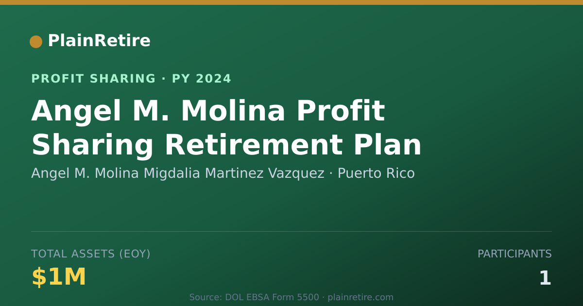 Shareable card for Angel M. Molina Migdalia Martinez Profit Sharing Plan (2024)