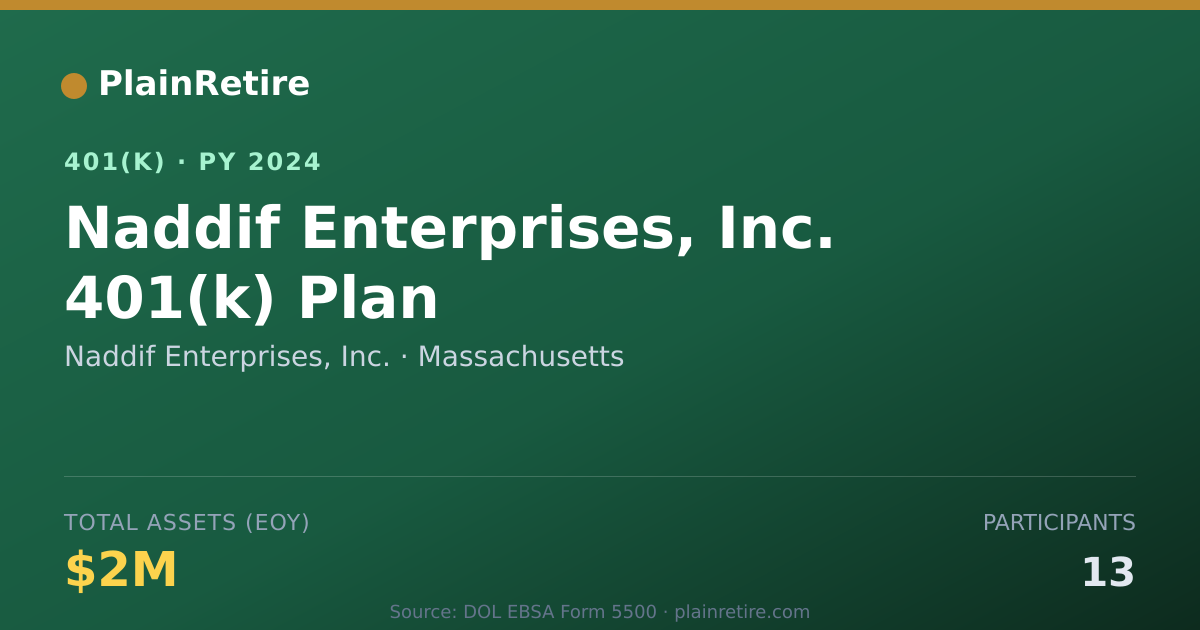 Shareable card for Naddif Enterprises, Inc. 401(k) Plan (2024)
