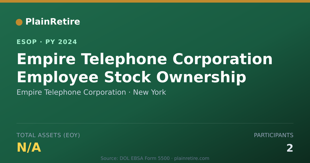 Shareable card for Empire Telephone Corporation ESOP (2024)