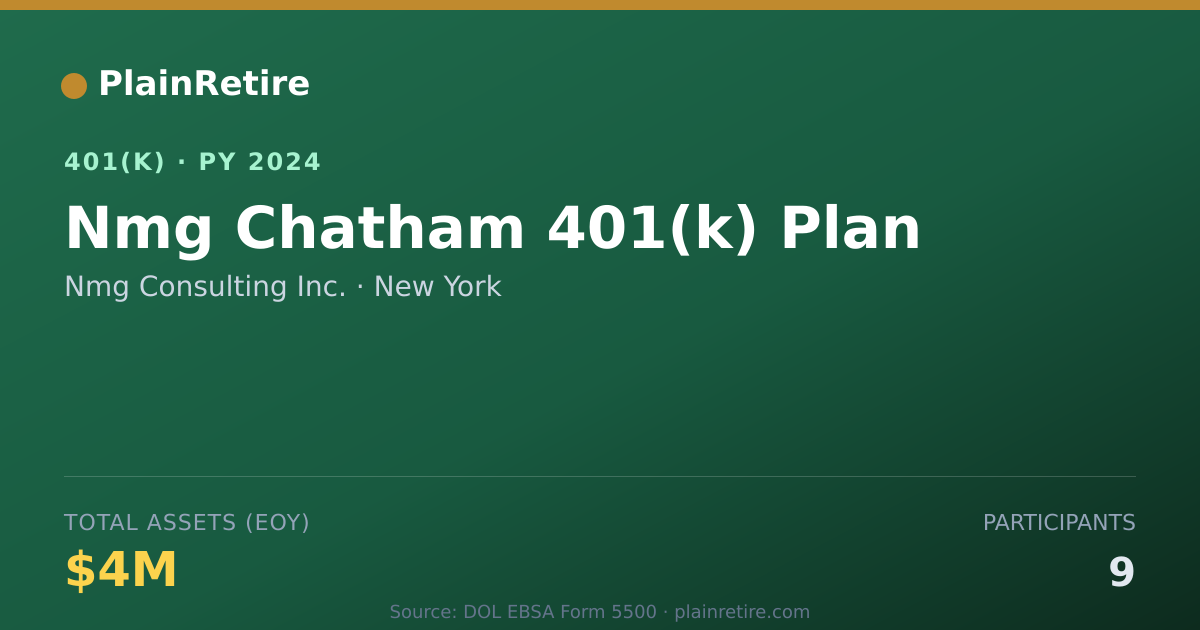 Shareable card for Nmg Consulting Inc. 401(k) Plan (2024)
