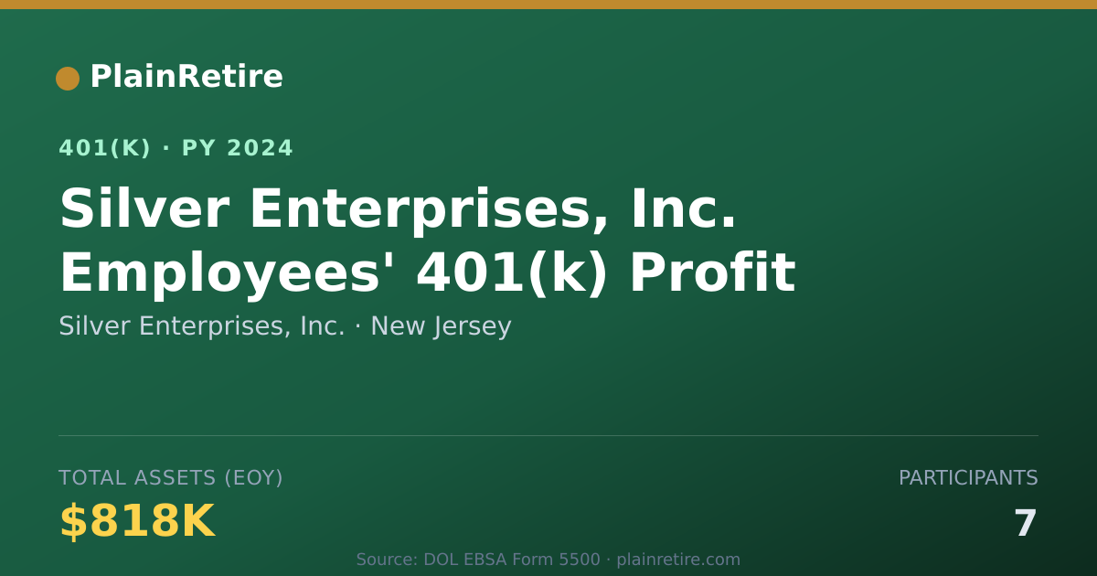 Shareable card for Silver Enterprises, Inc. 401(k) Plan (2024)
