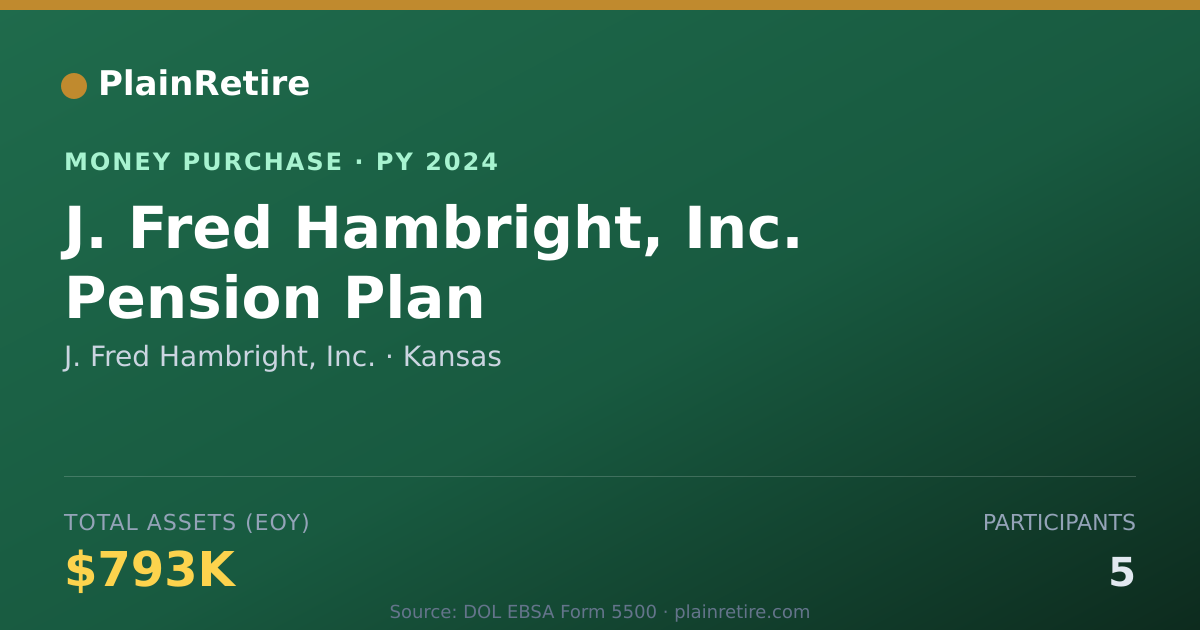 Shareable card for J. Fred Hambright, Inc. Money Purchase Plan (2024)
