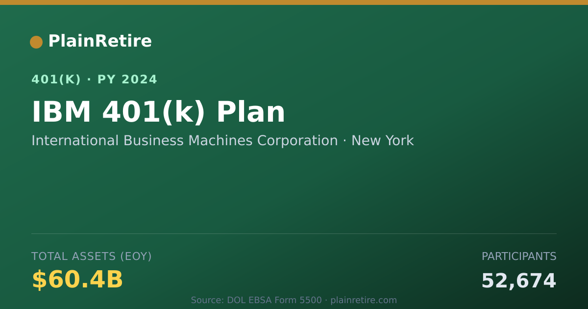 Shareable card for International Business Machines Corporati 401(k) Plan (2024)