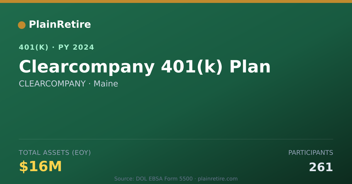 Shareable card for CLEARCOMPANY 401(k) Plan (2024)