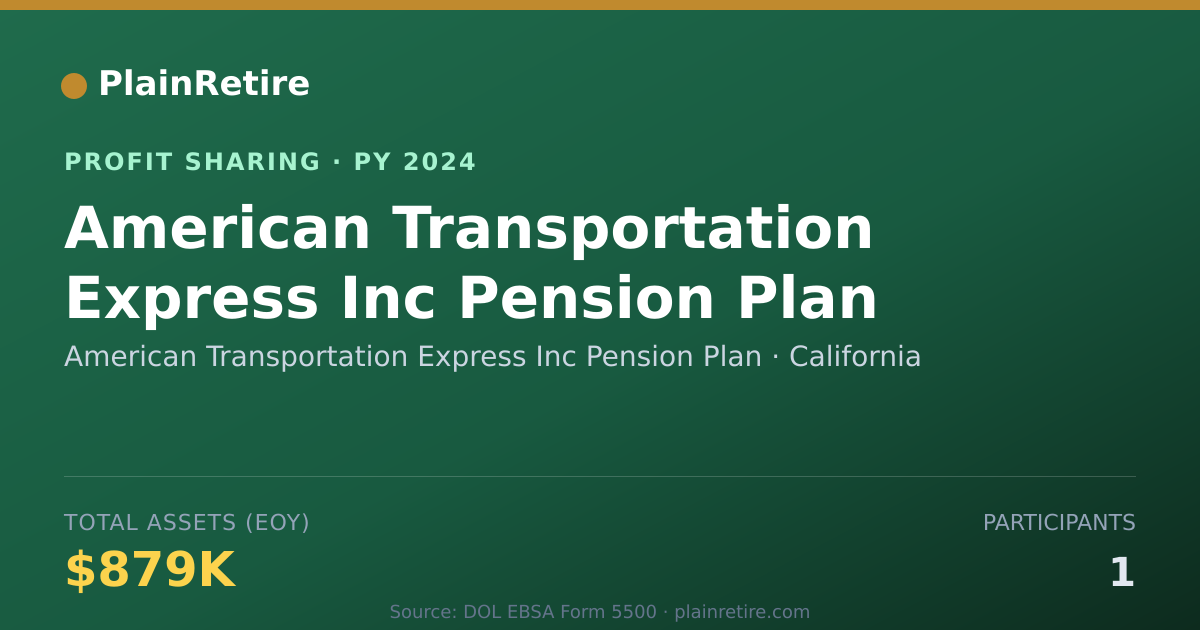 Shareable card for American Transportation Express I Profit Sharing Plan (2024)