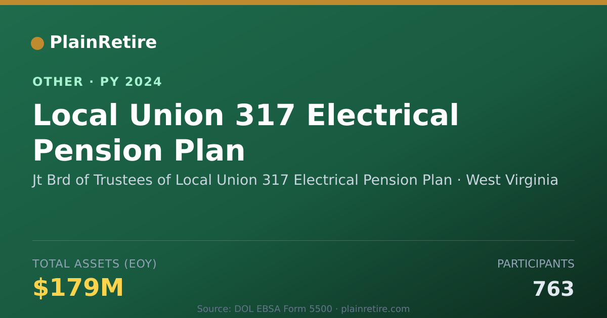 Shareable card for Jt Brd of Trustees of Local Union 317 Retirement Plan (2024)