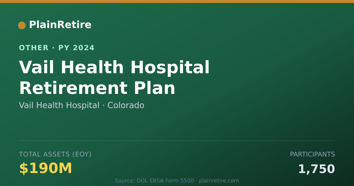 Shareable card for Vail Health Hospital Retirement Plan (2024)