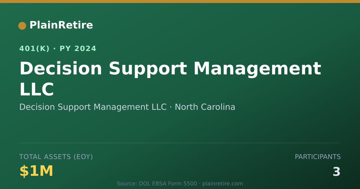 Shareable card for Decision Support Management LLC 401(k) Plan (2024)