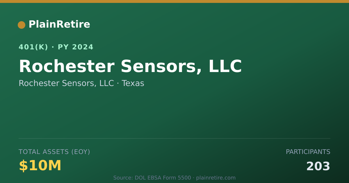 Shareable card for Rochester Sensors, LLC 401(k) Plan (2024)