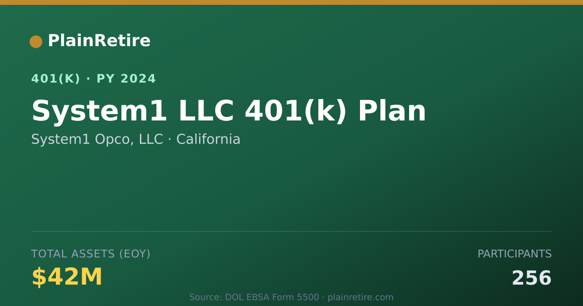 Shareable card for System1 Opco, LLC 401(k) Plan (2024)