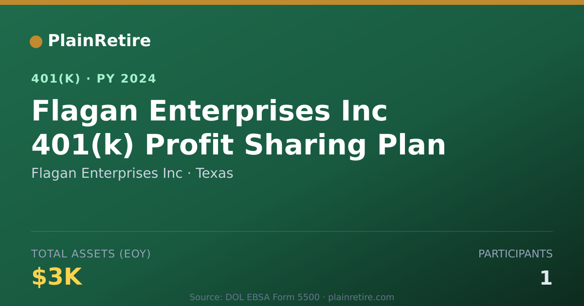 Shareable card for Flagan Enterprises Inc 401(k) Plan (2024)