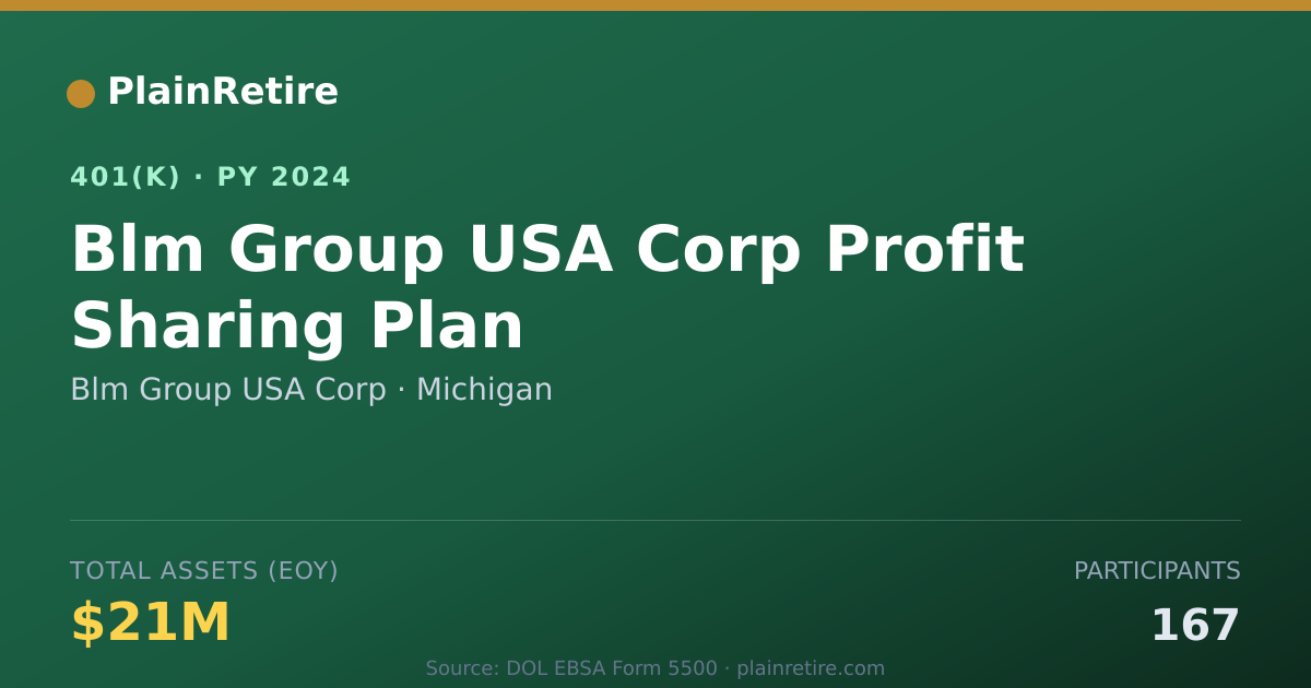 Shareable card for Blm Group USA Corp 401(k) Plan (2024)