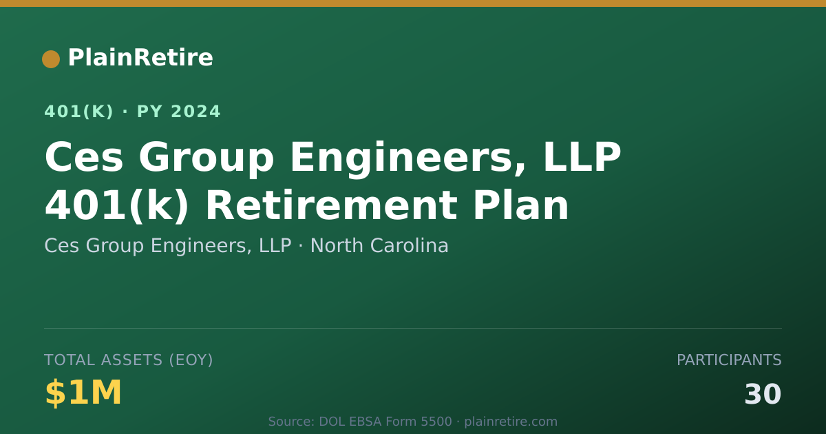 Shareable card for Ces Group Engineers, LLP 401(k) Plan (2024)