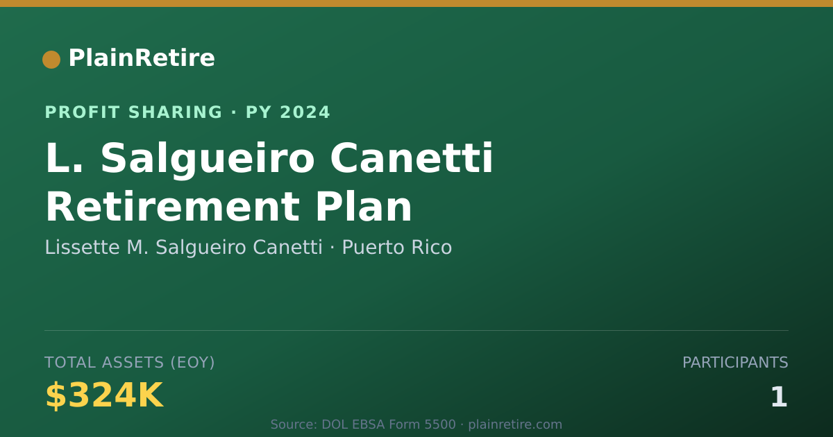 Shareable card for Lissette M. Salgueiro Canetti Profit Sharing Plan (2024)