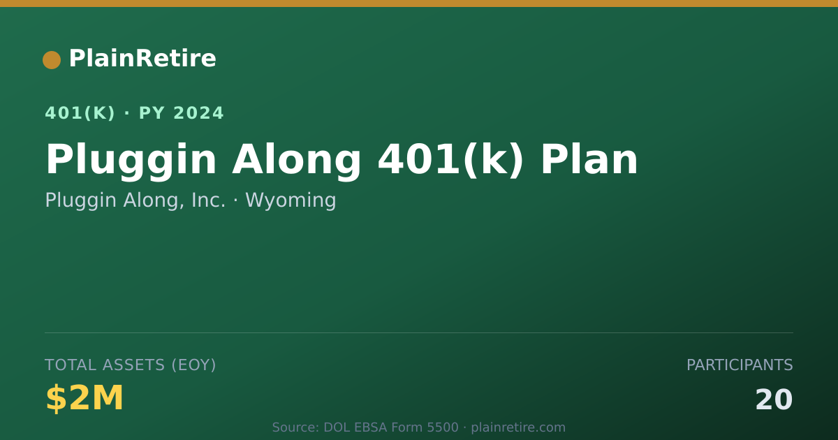 Shareable card for Pluggin Along, Inc. 401(k) Plan (2024)