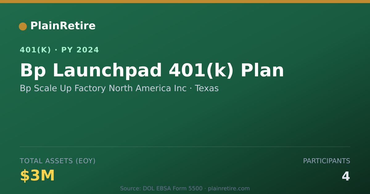 Shareable card for Bp Scale Up Factory North America Inc 401(k) Plan (2024)