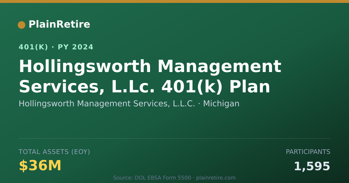 Shareable card for Hollingsworth Management Services, L.L.C. 401(k) Plan (2024)
