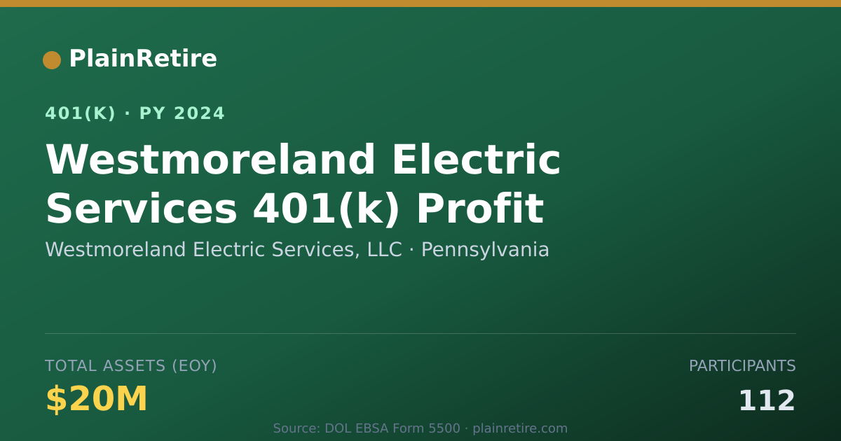 Shareable card for Westmoreland Electric Services, LLC 401(k) Plan (2024)