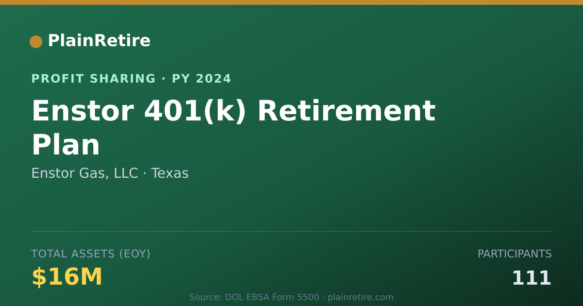 Shareable card for Enstor Gas, LLC Profit Sharing Plan (2024)