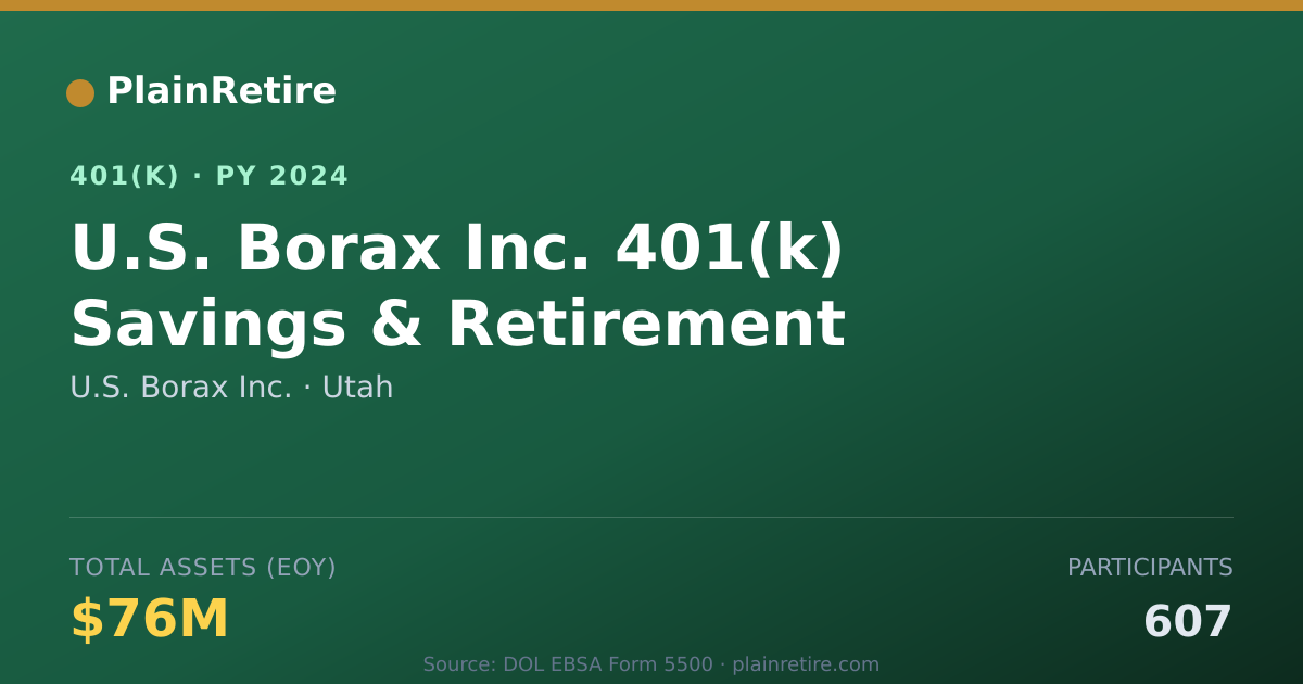 Shareable card for U.S. Borax Inc. 401(k) Plan (2024)