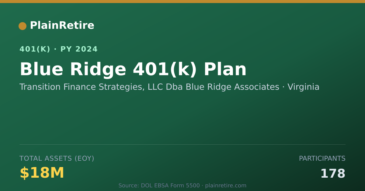 Shareable card for Transition Finance Strategies, LLC Dba Bl 401(k) Plan (2024)