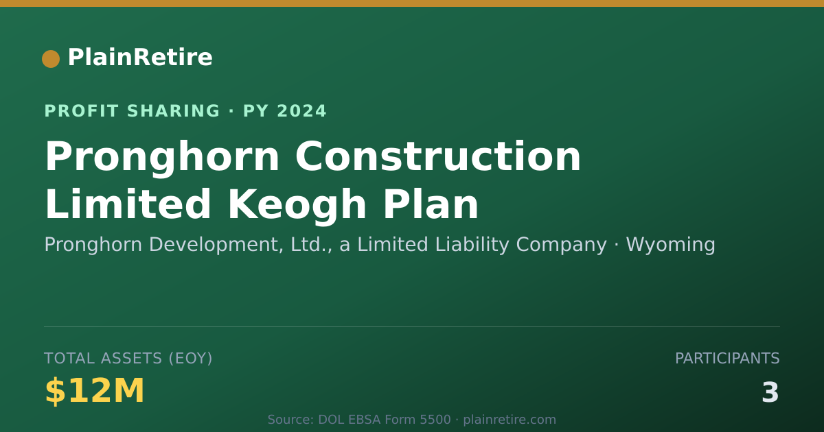 Shareable card for Pronghorn Development, Ltd., a Li Profit Sharing Plan (2024)