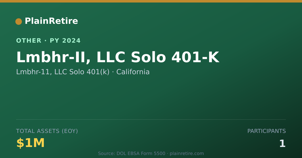 Shareable card for Lmbhr-11, LLC Solo 401(k) Retirement Plan (2024)