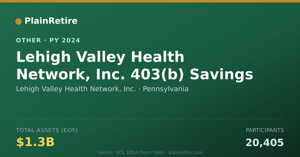 Shareable card for Lehigh Valley Health Network, Inc. Retirement Plan (2024)