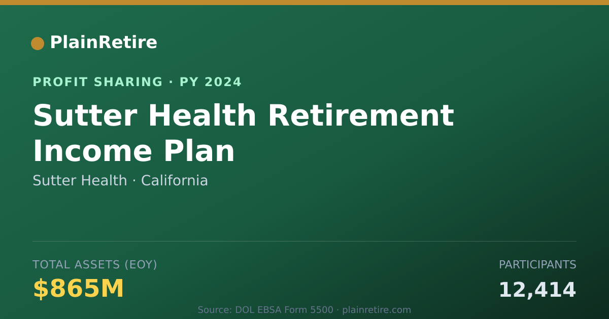 Shareable card for Sutter Health Profit Sharing Plan (2024)