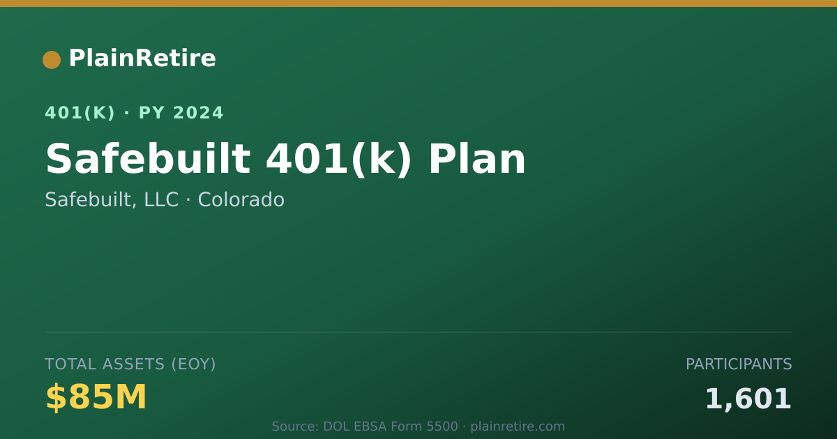 Shareable card for Safebuilt, LLC 401(k) Plan (2024)