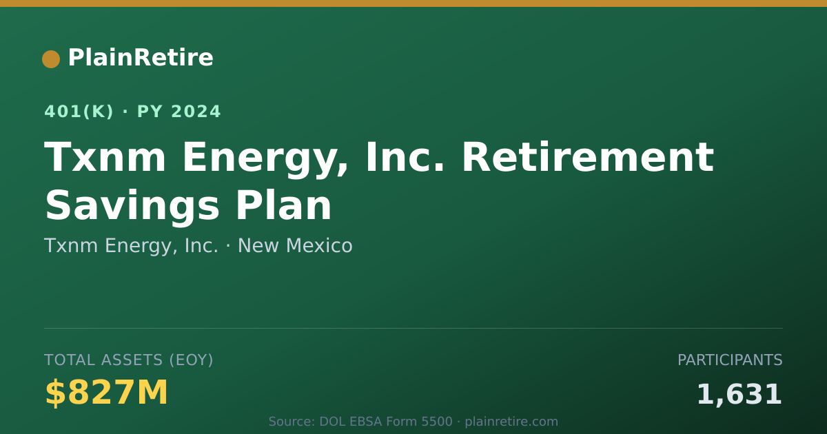 Shareable card for Txnm Energy, Inc. 401(k) Plan (2024)
