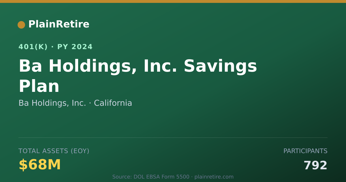 Shareable card for Ba Holdings, Inc. 401(k) Plan (2024)