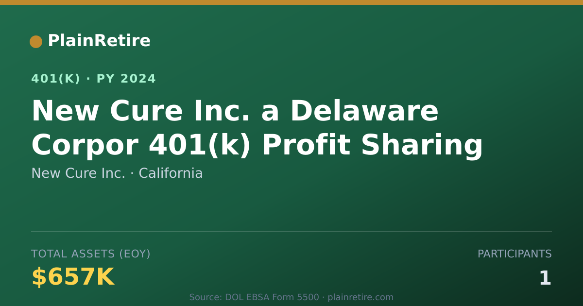 Shareable card for New Cure Inc. 401(k) Plan (2024)