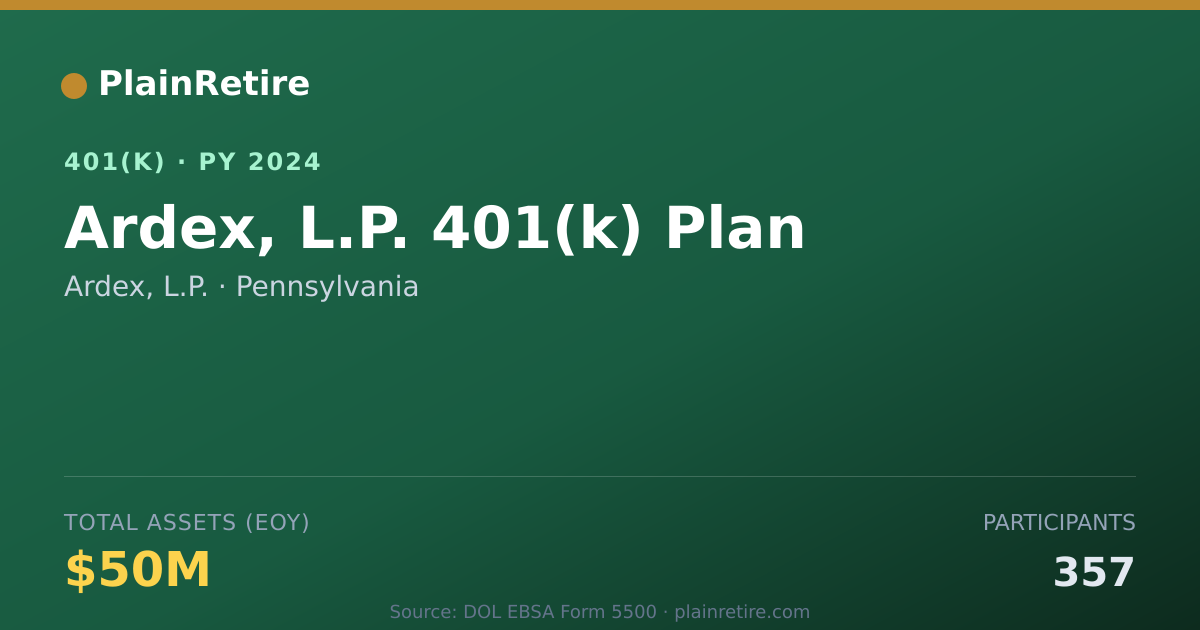 Shareable card for Ardex, L.P. 401(k) Plan (2024)