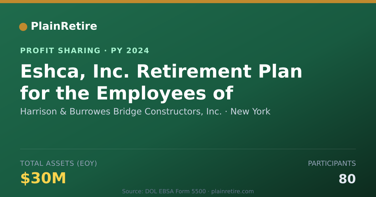 Shareable card for Harrison & Burrowes Bridge Constr Profit Sharing Plan (2024)